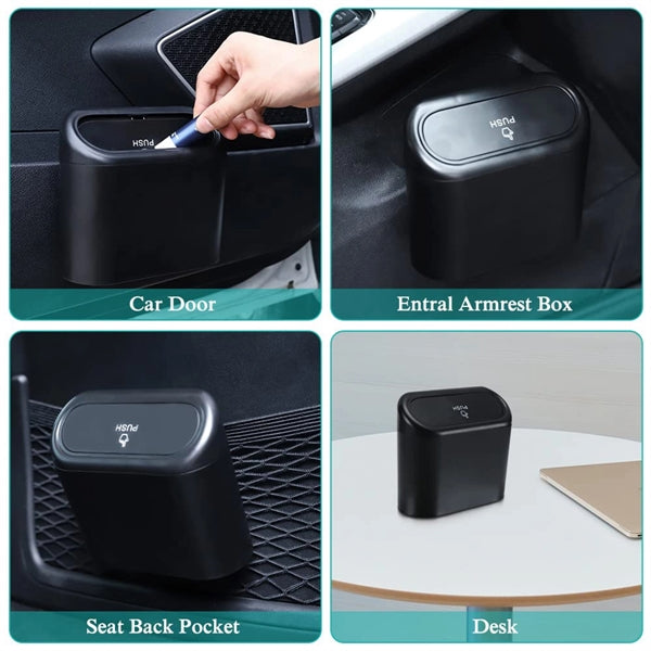 Car Trash Can With Lid