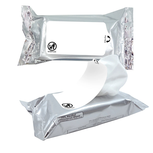70% Alcohol Antibacterial Hand Sanitizer Wipes