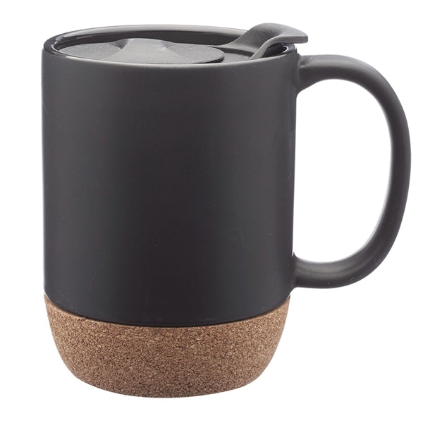 Classic Barista 13 Oz. Cork Bottom Ceramic Mugs