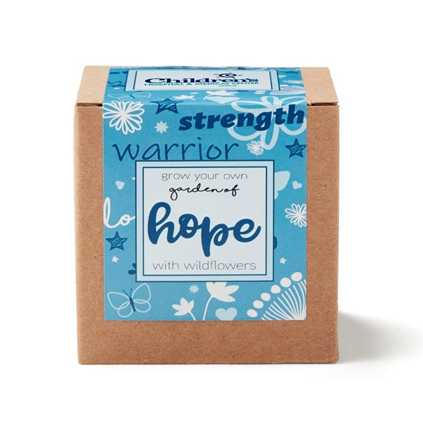 Blue Garden of Hope Seed Planter Kit in Kraft Box
