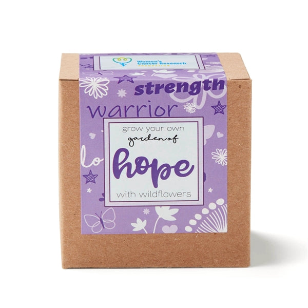 Purple Garden of Hope Seed Planter Kit in Kraft Box