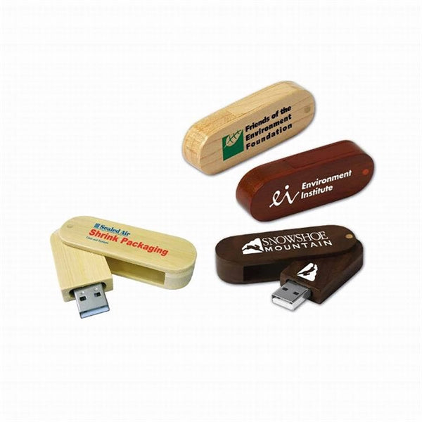 Wooden Usb Flash Drive With Gift Case