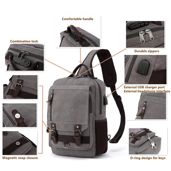 Canvas Messenger Bag