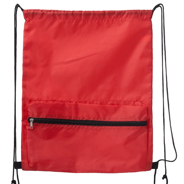 Augusta Drawstring Backpacks with Front Pocket