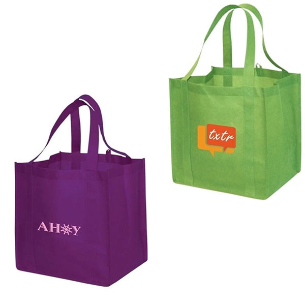 Squabby non-woven storage tote bag