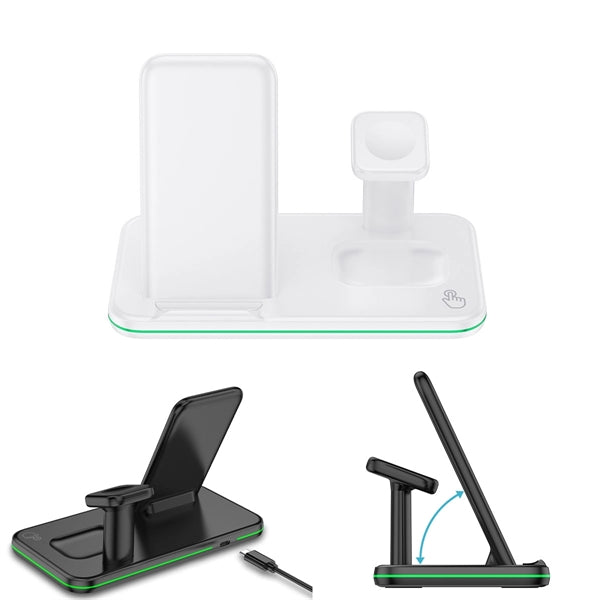Foldable Wireless Charging Station With Adapter