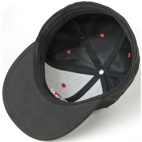 6-Panel Mid Crown Tactel Fabric Spandex Shape Flat Bill Cap