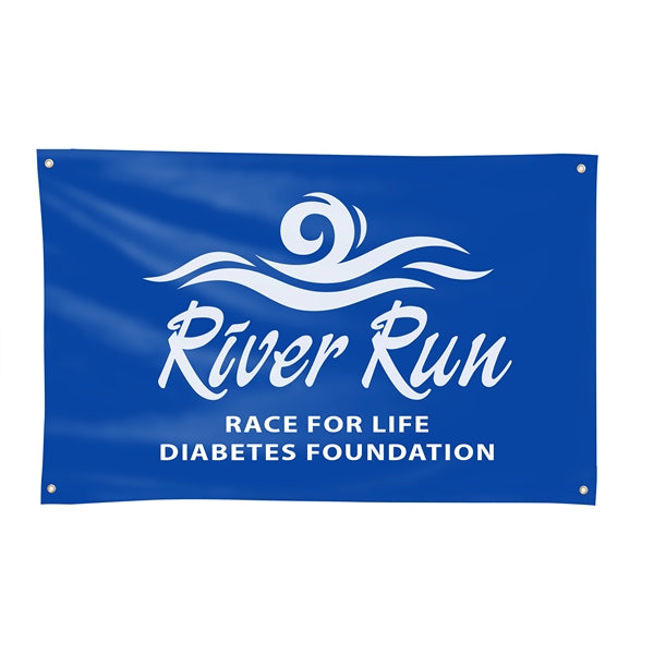 3' H x 5' W Fabric Banner (DOUBLE SIDED)
