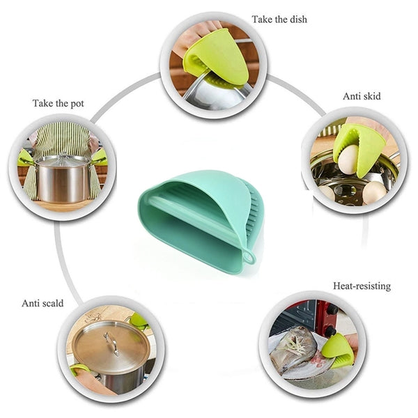Heat Resistant Silicone Pinch Oven Mitts Gloves
