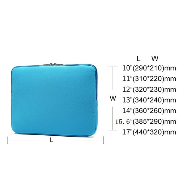 13 Inch Foam Shock Resistant Laptop Sleeve Zipper Cover Bag