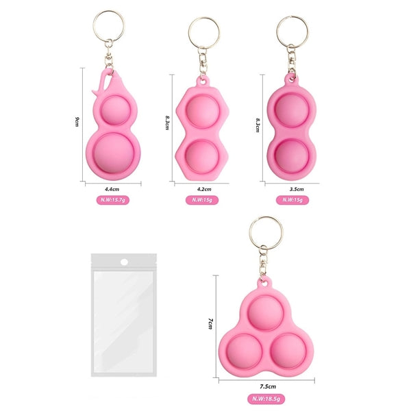 Keychain Push Pop Bubble Exercise Tool
