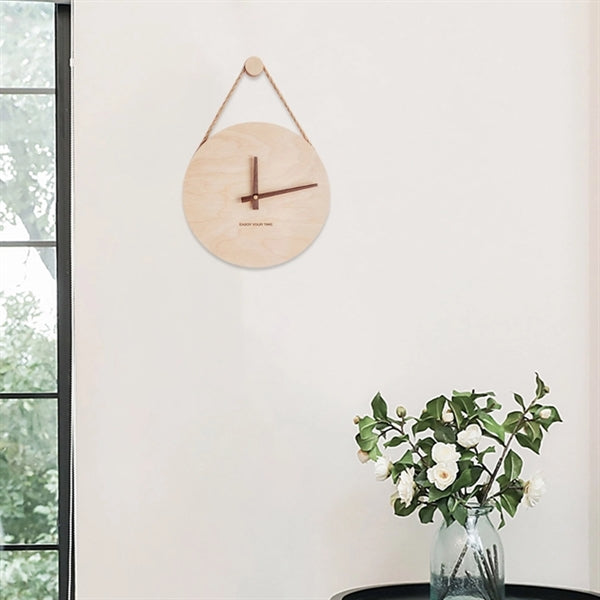 Wooden Sling Wall Clock