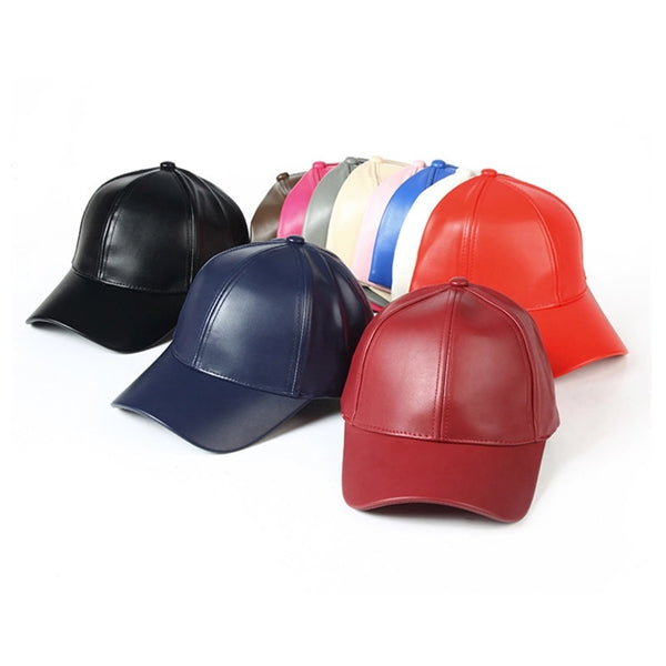 PU Leather Baseball Cap