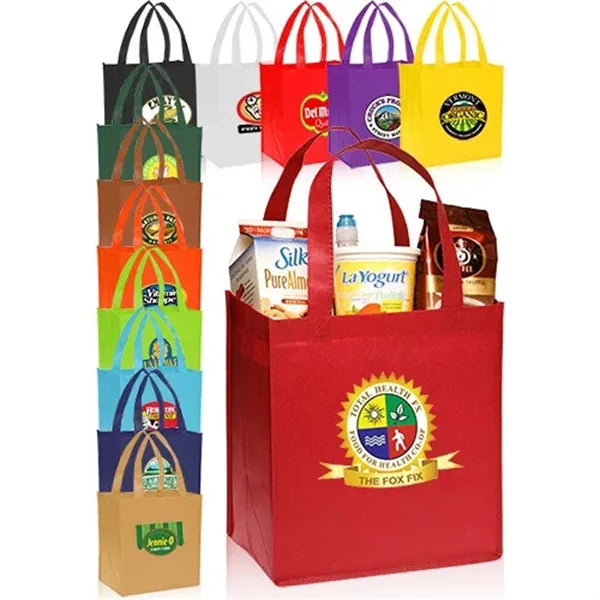 Printed Basic Grocery Tote Bag