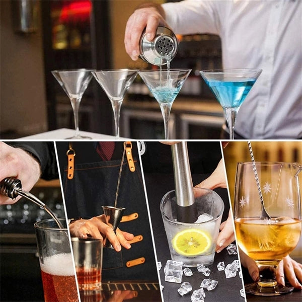 24 oz Cocktail Martini Shaker Set Bartender Kit