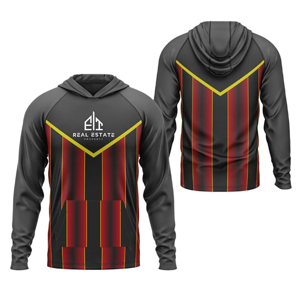 Unisex 160 GSM Birdseye Mesh Long Sleeve Hoodie shirt