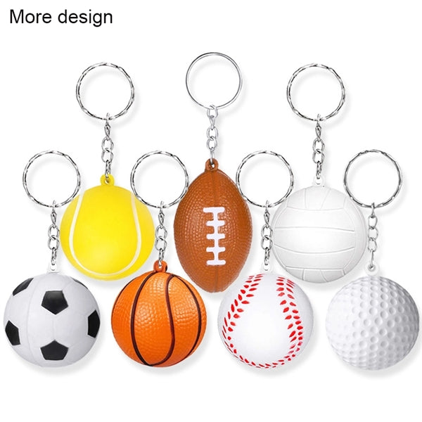 Golf Ball Stress Reliever Decompression Key Chain