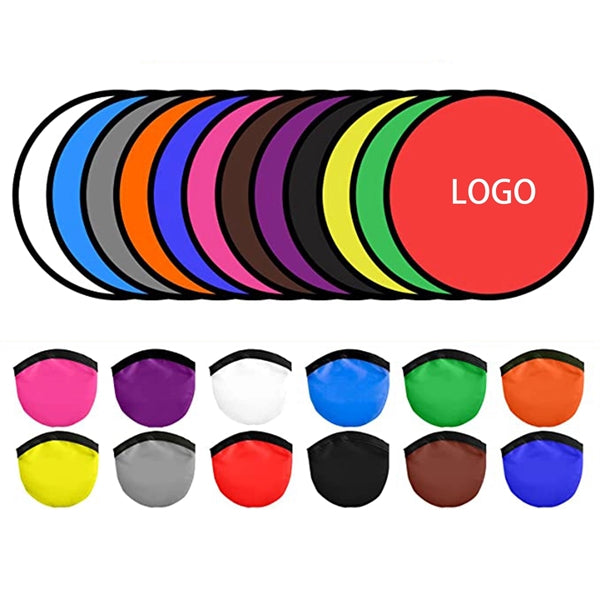 10" Collapsible Flying Disc W/ Pouch