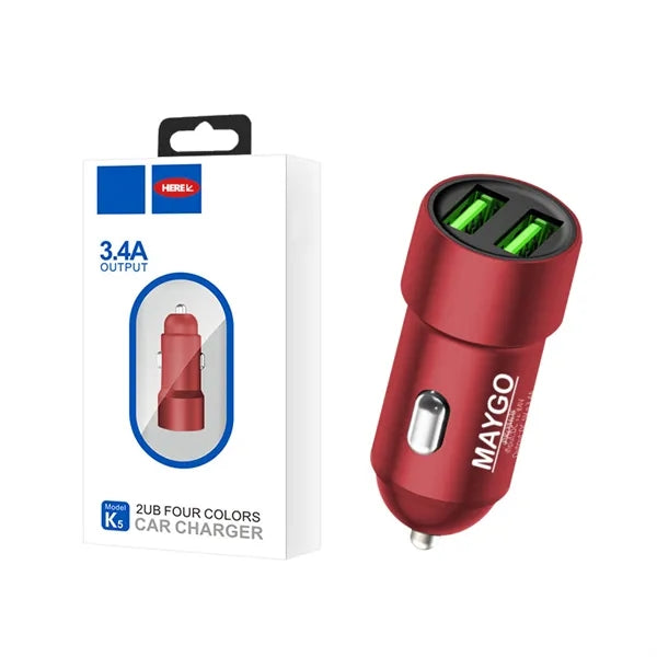 USB Car Charger Adapter with Fast Charging Technology