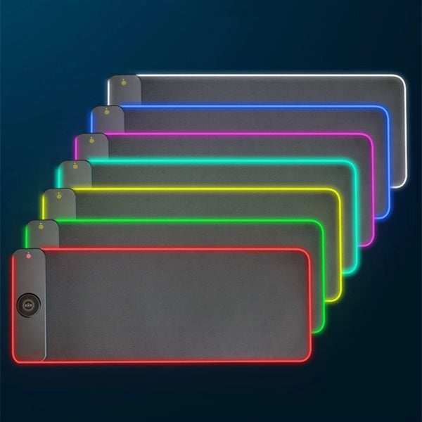 15W Wireless Charging RGB LED Gaming Mouse Pad