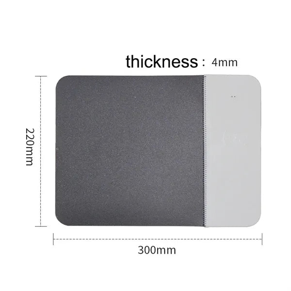 15W Wireless Charging Mouse Pad with Non-slip Rubber Base