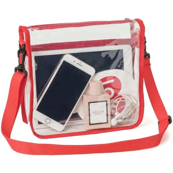 Stadium Approved Purse Clear PVC Bag with Adjustable Strap
