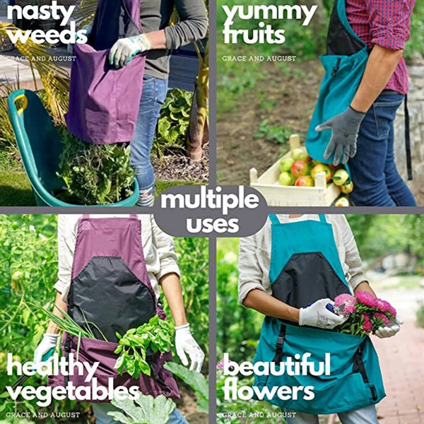 Garden Apron With Quick Release Pockets