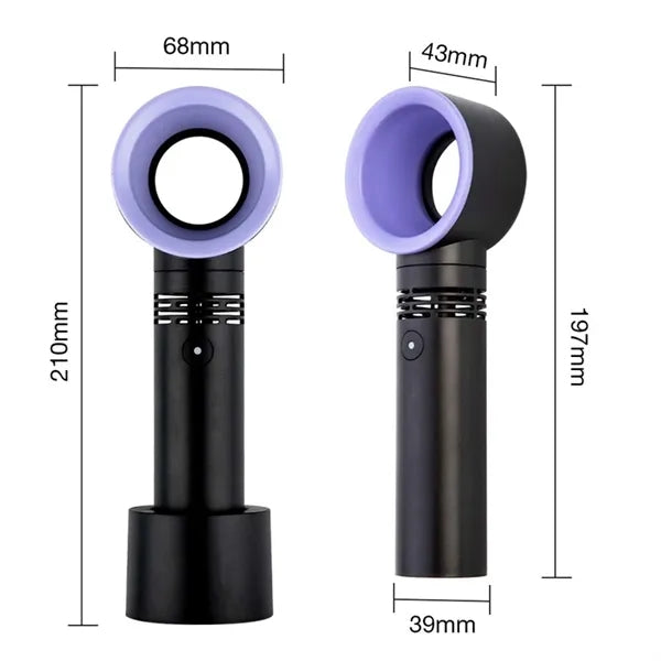 Portable Mini Handheld Leafless Fan