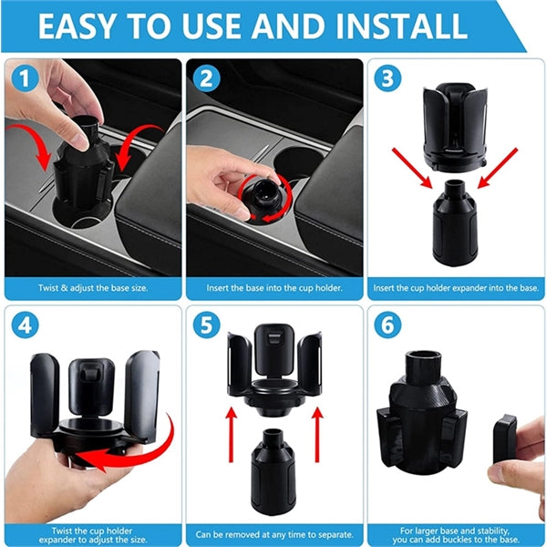 Adjustable Car Cup Holder Expander Adapter