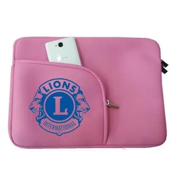Neoprene Laptop Sleeve w/ Front Accessory Pocket with zipper