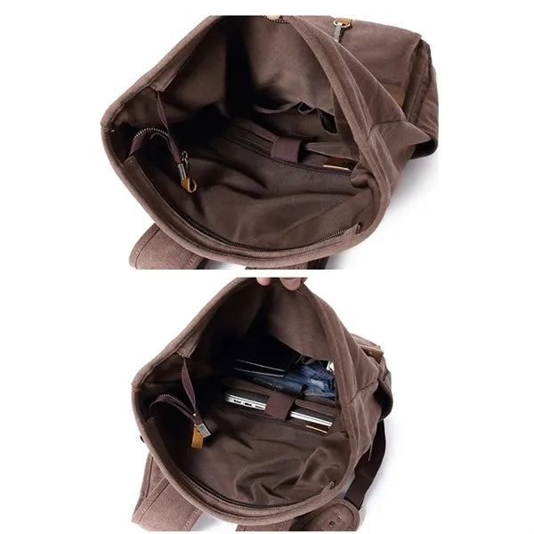 Vintage Canvas Laptop Backpack