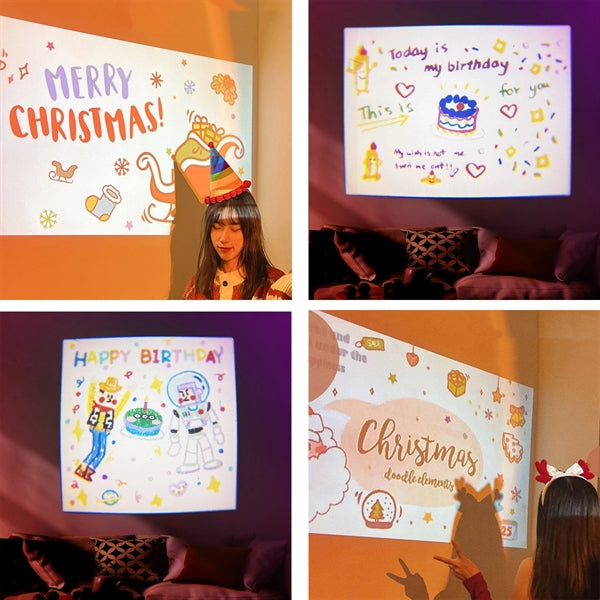 Full color party accessories happy birthday projector