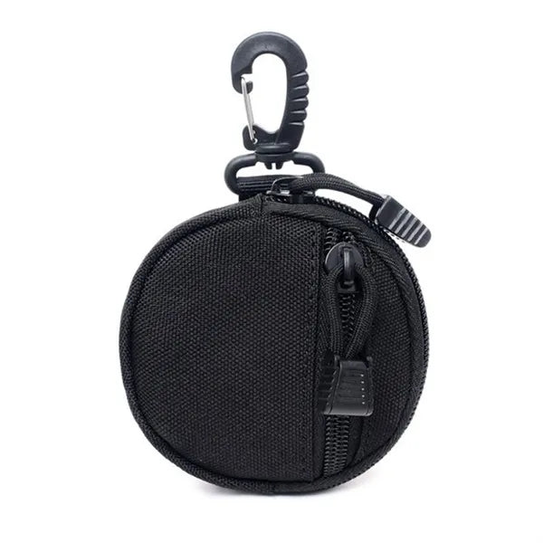 Round Tactical Wallet Waist Coin Pouch Bag