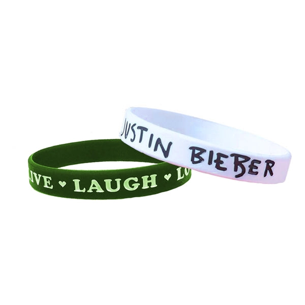 Custom Debossed Colorfilled Silicone Wristbands