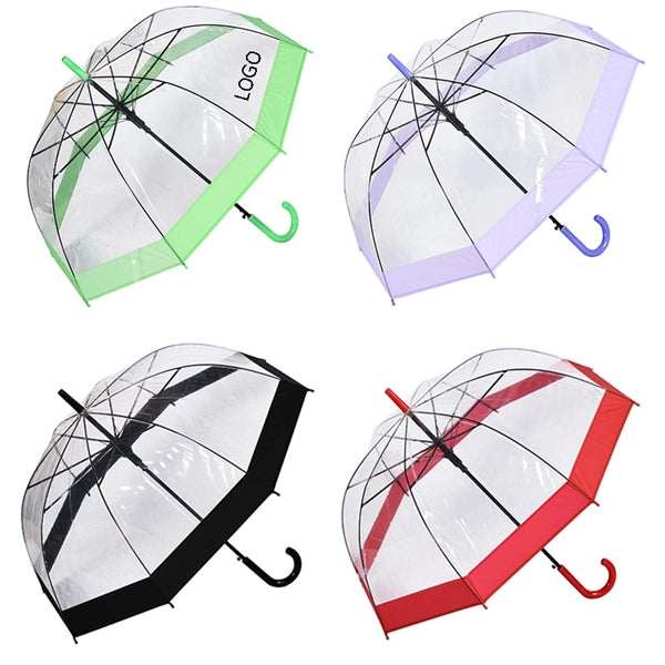 Transparent Clear Auto Open Umbrella