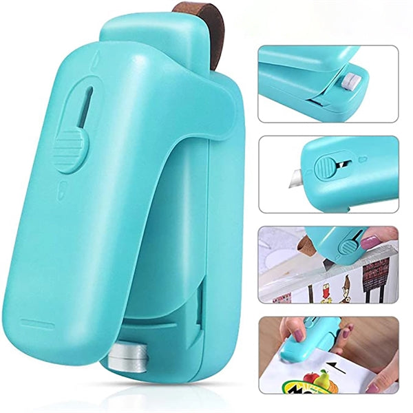 2 in 1 Heat Sealer & Cutter Mini Bag Resealer Machine