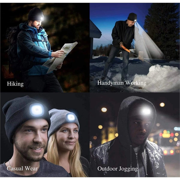 Unisex LED Lighted Beanie Hat