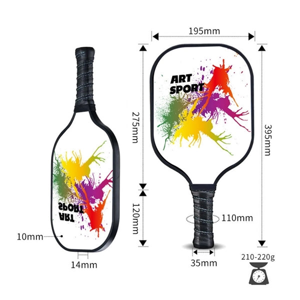 Premium Pickleball Paddles Set w/Fiberglass Face