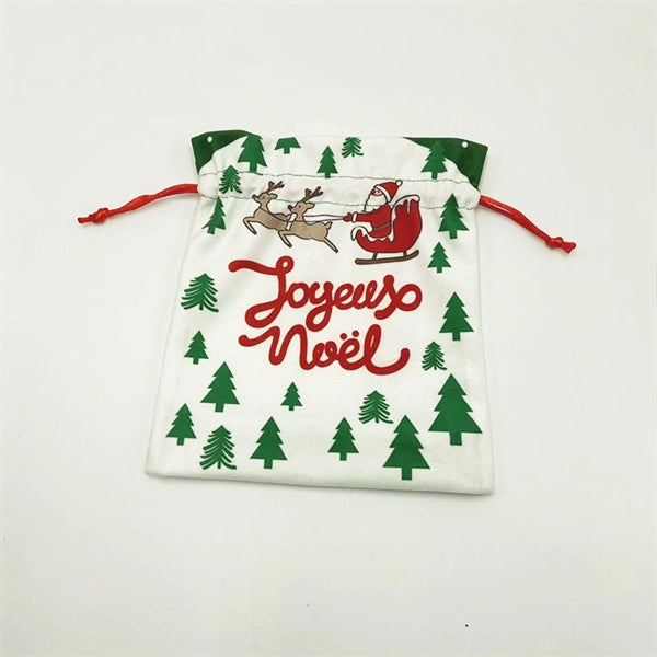 7.8" Christmas Drawstring Pouch bags
