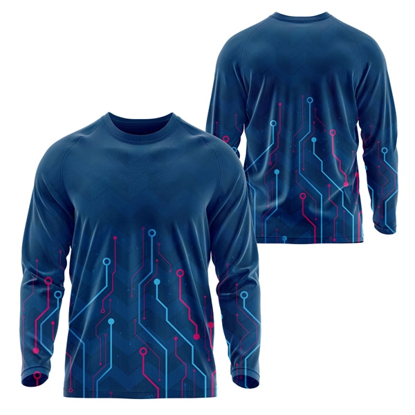 Unisex 160 GSM Football Mesh Long Sleeve Jersey T-Shirt