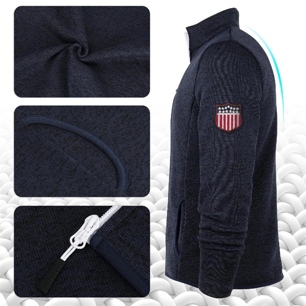 Men's Full-Zip Sweater Fleece Jacket