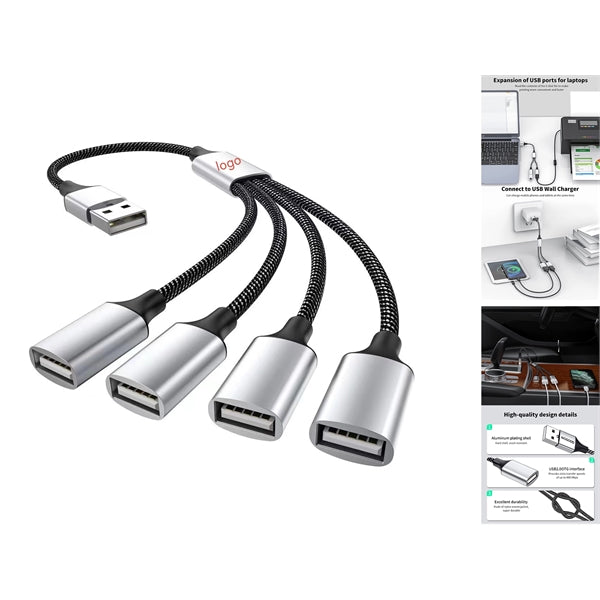 4-In-1 Usb Multi Port Data Splitting Adapter