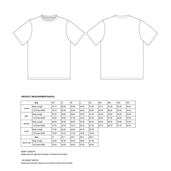 UNISEX FULL COLOR SUBLIMATION SHORT SLEEVE T-SHIRT (180G/M2)