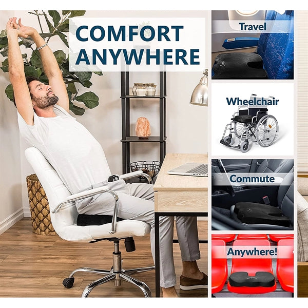 Non-Slip Office Chair Car Gel Enhanced Seat Cushion