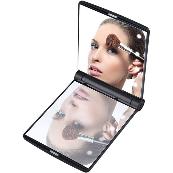 LED Lighted Travel Makeup Mirror