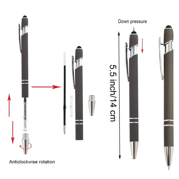 Ballpoint Pen with Stylus Tip