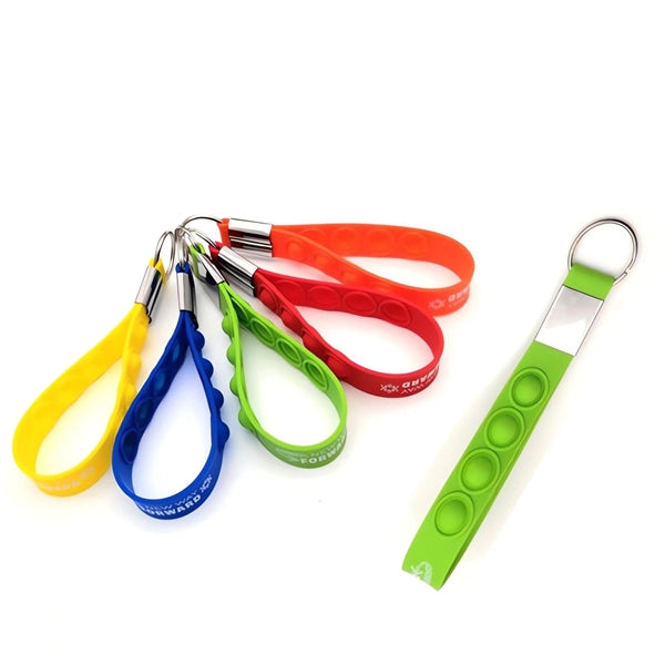Pop it Silicone Keychain