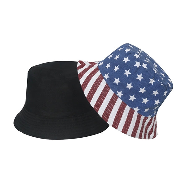 American Flag Bucket Fisherman Hat