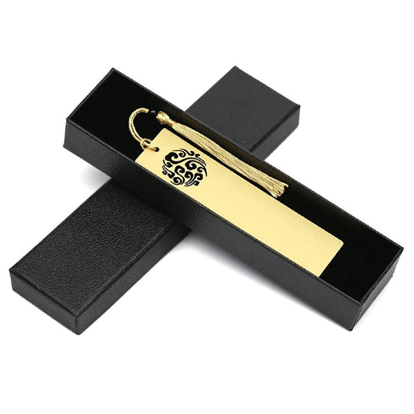 Customized Creative Tassel Brass Bookmark Gifts for Readers