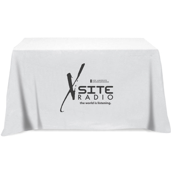 Flat 3-sided Table Cover - fits 4 foot standard table